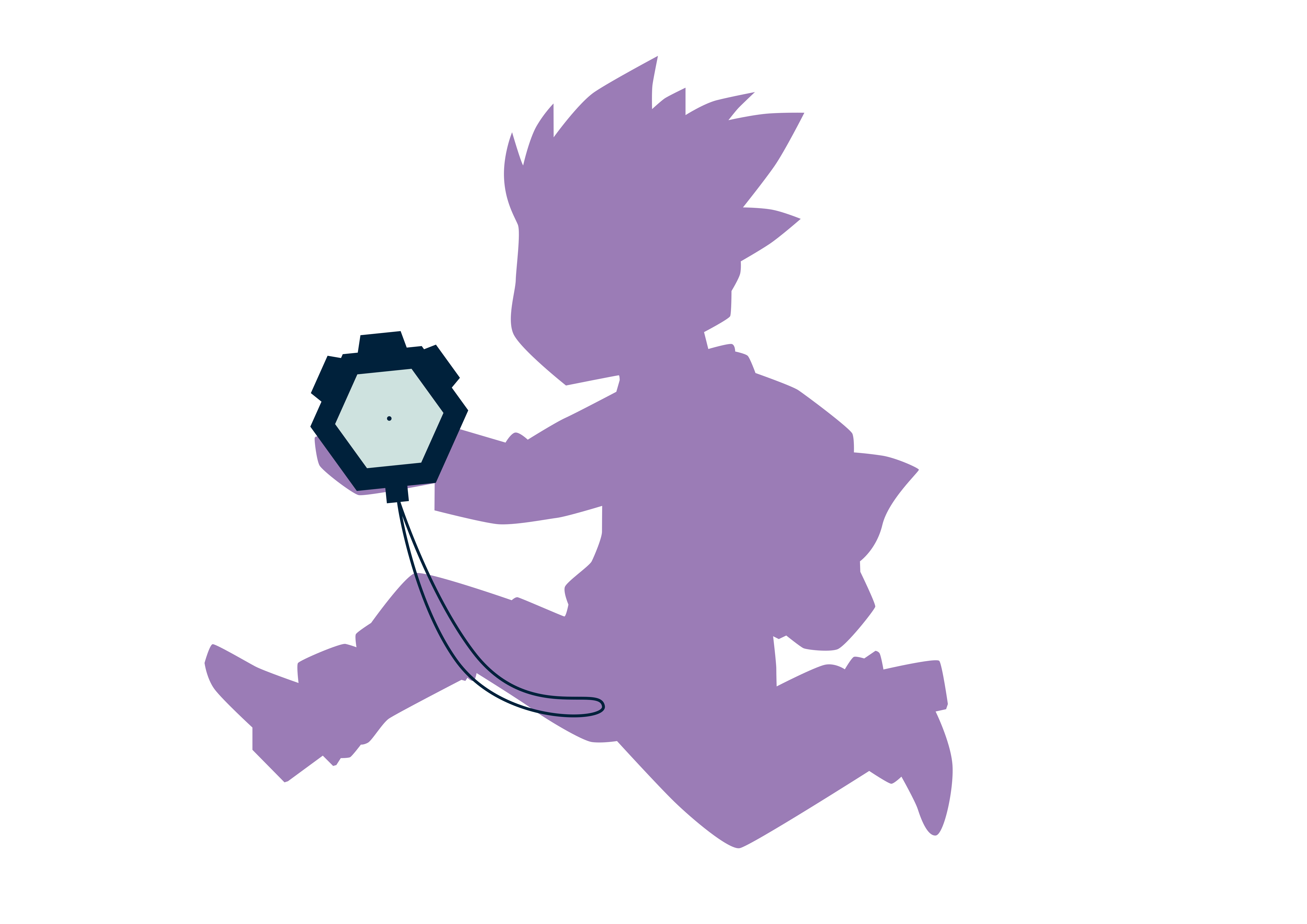 中島のシルエット画像